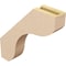 Ekena Millwork 3-inch W x 16-inch D x 16-inch H Stanfield Rough Cedar Woodgrain TimberThane Knee Brace, Primed BRCUR03X16X16STARCPR - alternate 3